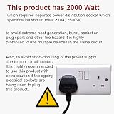 Belaco BFH22 Fan Heater 1000W 2000W 2 Heat Settings Overheat Protection view 8