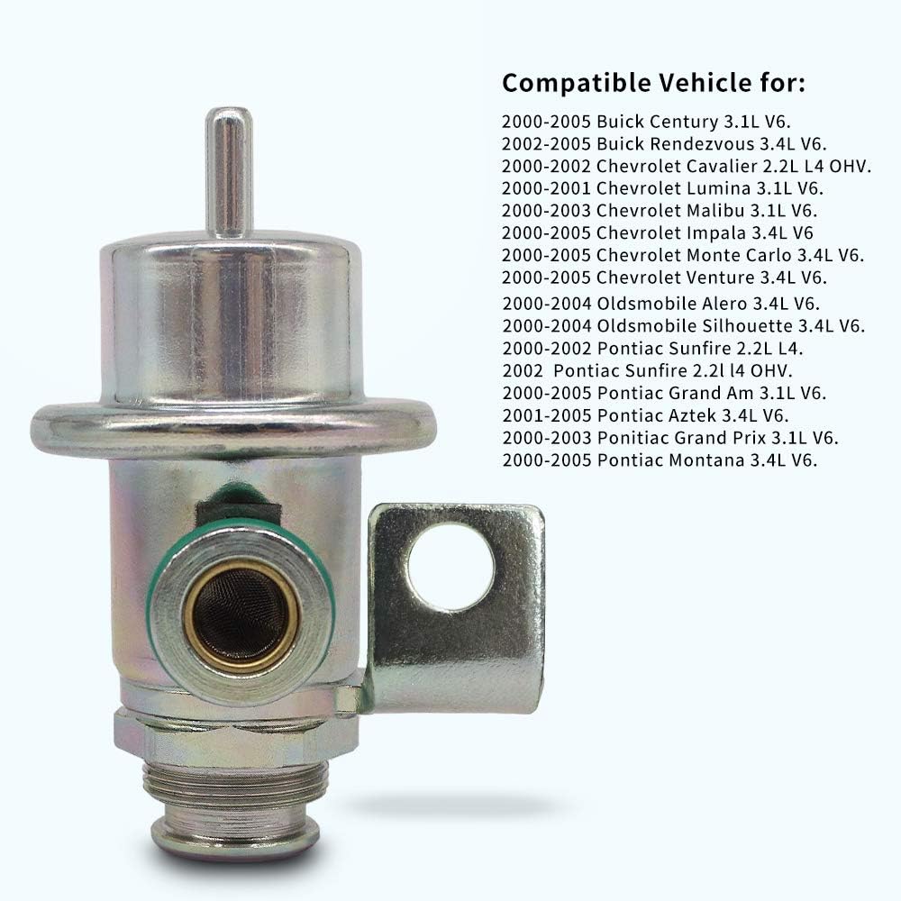 Buick Fit Regulator Pressure Injection Fuel PR143 PR234 Pontiac 20002005 Oldsmobile17113622