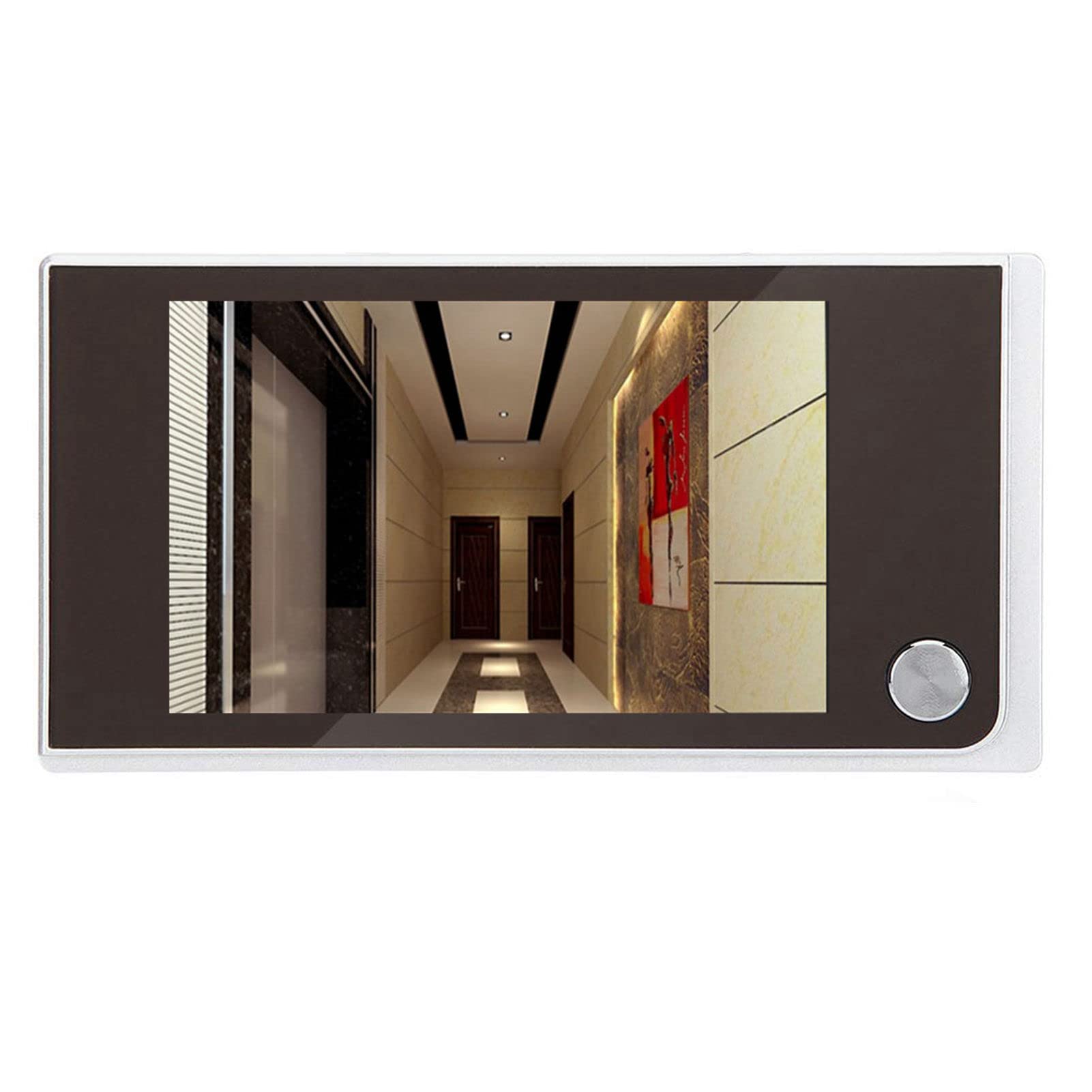 ASHATA Digital Door Viewer,Smart Door Viewer Camera with 3.5-inch Digital LCD Color Screen/ 120 Degree Actual Viewing angle/ 24 Hours Monitoring Peephole ViewerV,Door Thickness 35-100mm