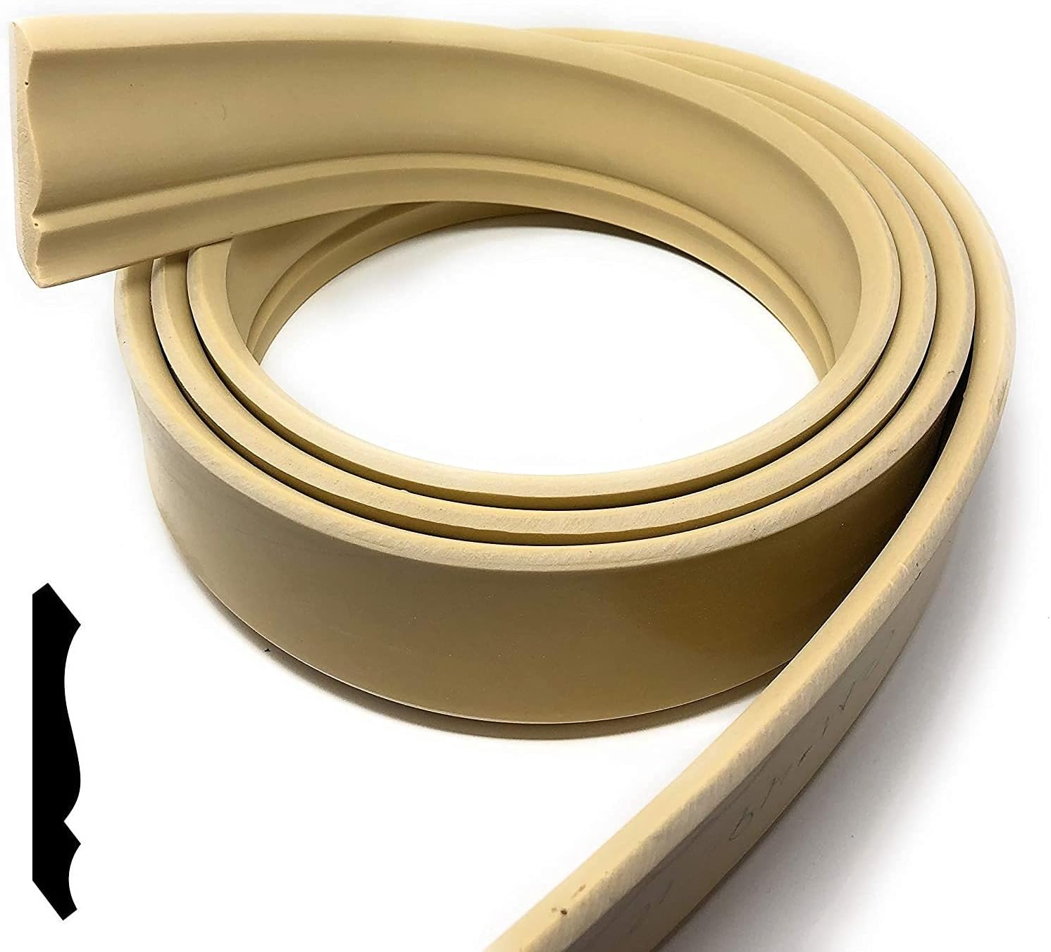 Amazon Com Flextrim Flexible Crown Molding Wm49 9 16 X 3 5 8 Face Diagonal 12 Feet Long 144 Long For Gentle Curves And Straight Runs Home Improvement