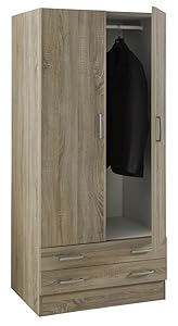 Composad Armadio a 2 Ante e 2 Cassetti colore Rovere Sonoma