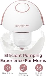 Momcozy M6 Hands-Free Breast Pump Portable Single Electric Red view 2