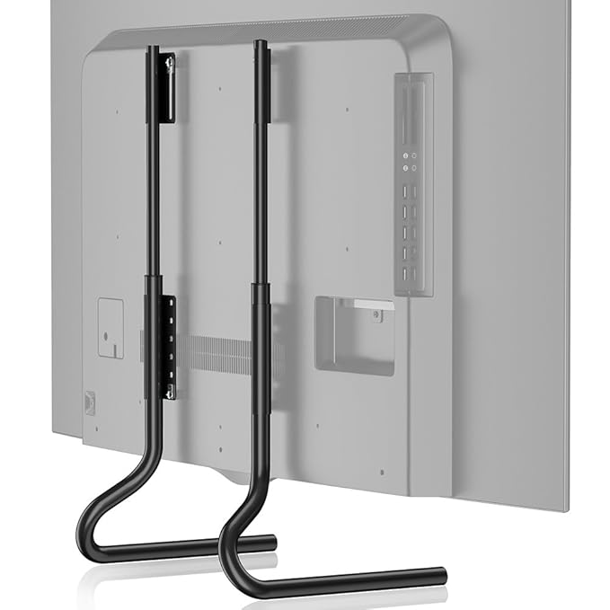 FITUEYES Support Télé Pied sur Table avec Hauteur Adjustable pour TV de 27 à 60 Pouces Ecran