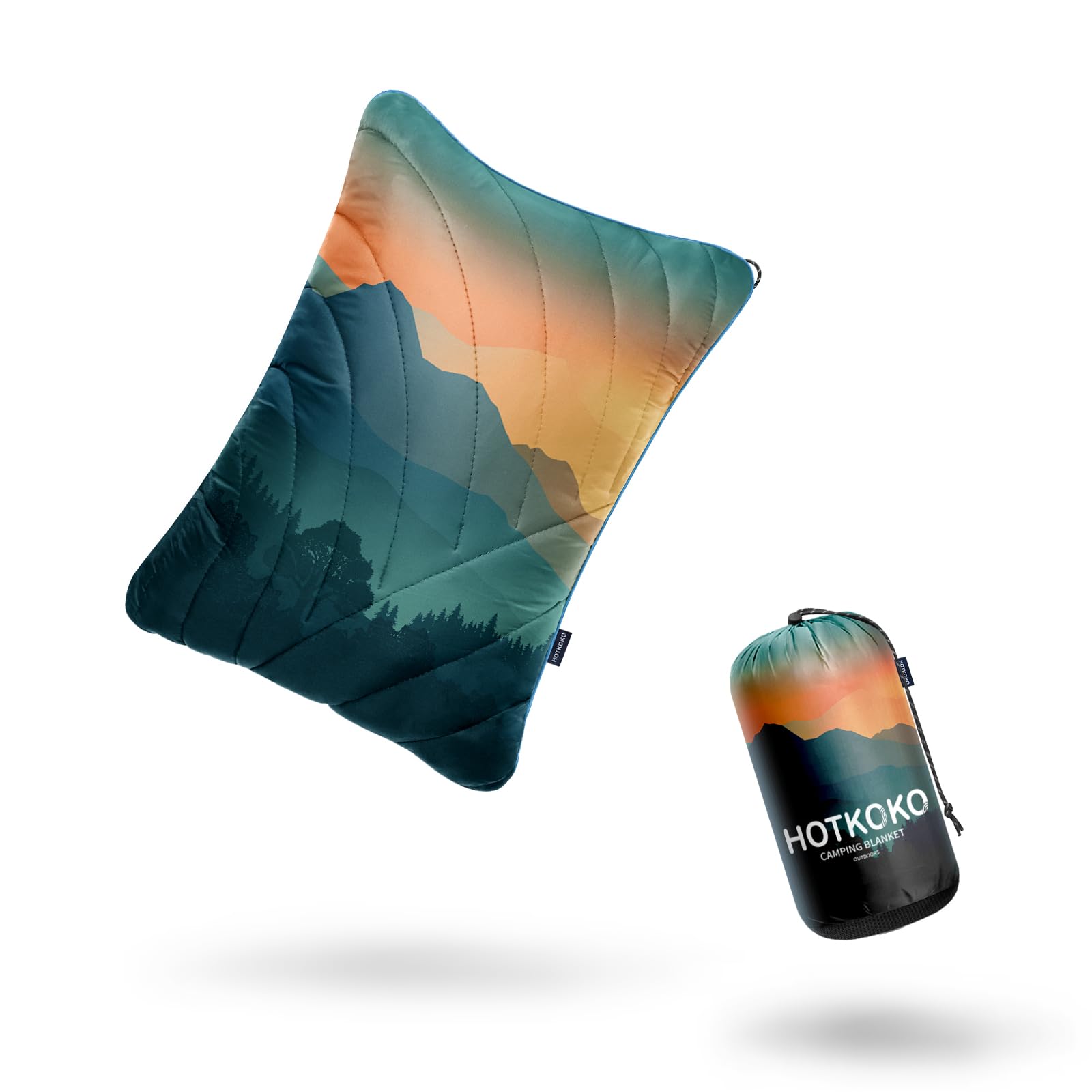 Photo 1 of hotkoko Camping Pillow,Supportive Compressible Travel Pillow Large Size Lightweight Camp Pillow with Storage Bag for Camping,Hiking,Backpacking,Airplane