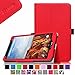 Fintie Verizon Ellipsis 8 Case - Slim Fit Premium Vegan Leather Cover for Verizon Ellipsis 8 4G LTE Tablet, Compatible With Verizon Ellipsis Kids, Red
