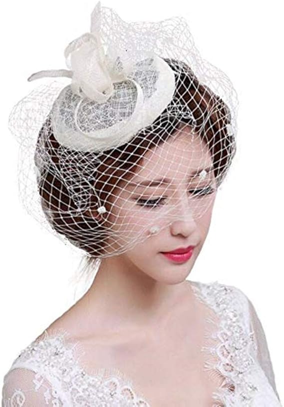 Chapeau De Mariage Bibis Femme Coiffure Bride Fascinator Epingle A