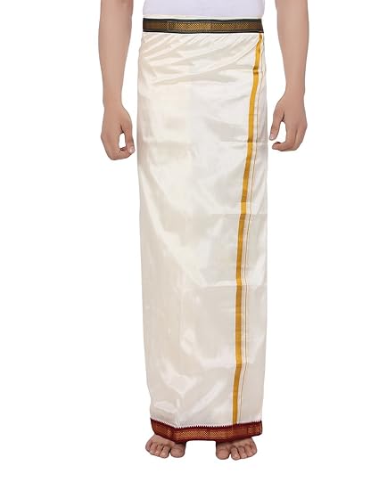 Men's Re-attachable Pocket Dhoti (Size : 40)
