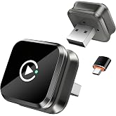 NNNKHZC Wireless CarPlay Adapter for Factory Wired CarPlay and Android Auto | Plug-and-Play Setup with Auto Reconnect in About 10 Seconds for Cable-Free Navigation, Calls, Music and Voice Control