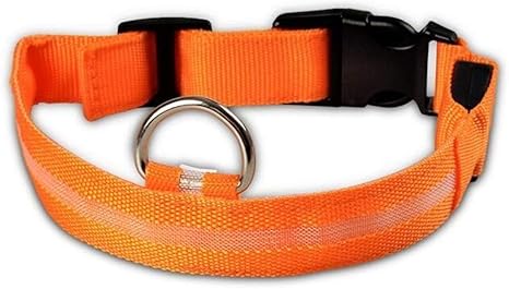 YANODA Nylon LED Mascota Collar De Perro Noche De Seguridad ...