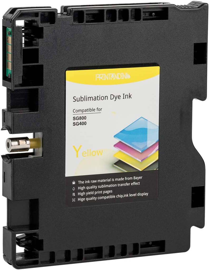 PRINTANDINK SG400/SG800 Sublimation Ink Cartridges, OEM Chipset Compatible with Sawgrass Virtuoso 400 800 Printers