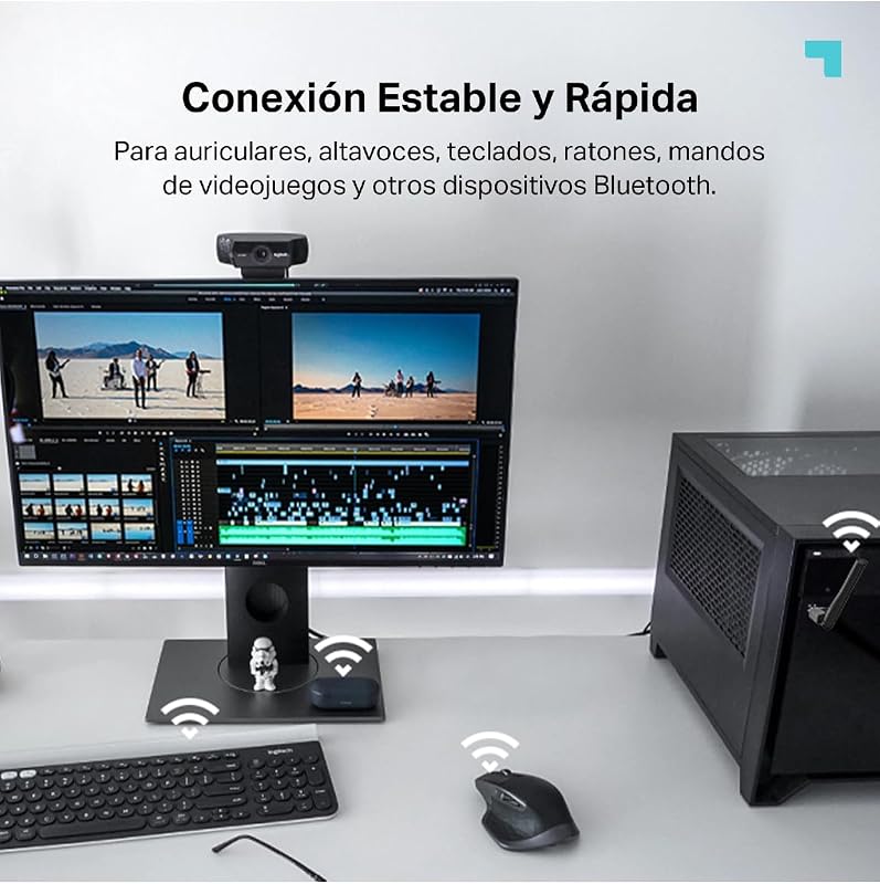UB500 Plus - Adaptador WiFi USB, Bluetooth 5.3, con Antena, Nano
