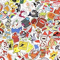 YUANSHI Waterproof Graffiti Stickers,Notebook Computer Decal Stickers,Luggage,Cars,Motorcycles,Bicycles Vinyl Stickers,Skateboard Stickers PVC (Random 50 pcs)