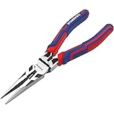 WORKPRO Premium 6” Needle Nose Pliers, Paper Clamp Precision, Heavy-Duty CRV Steel, Large Soft Grip with Wire Cutter, Long No
