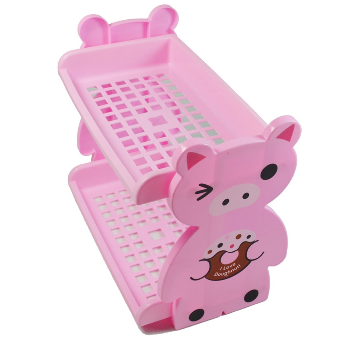 LONGQI Panier de Rangement Animal Plastique Fixations pour Étagère