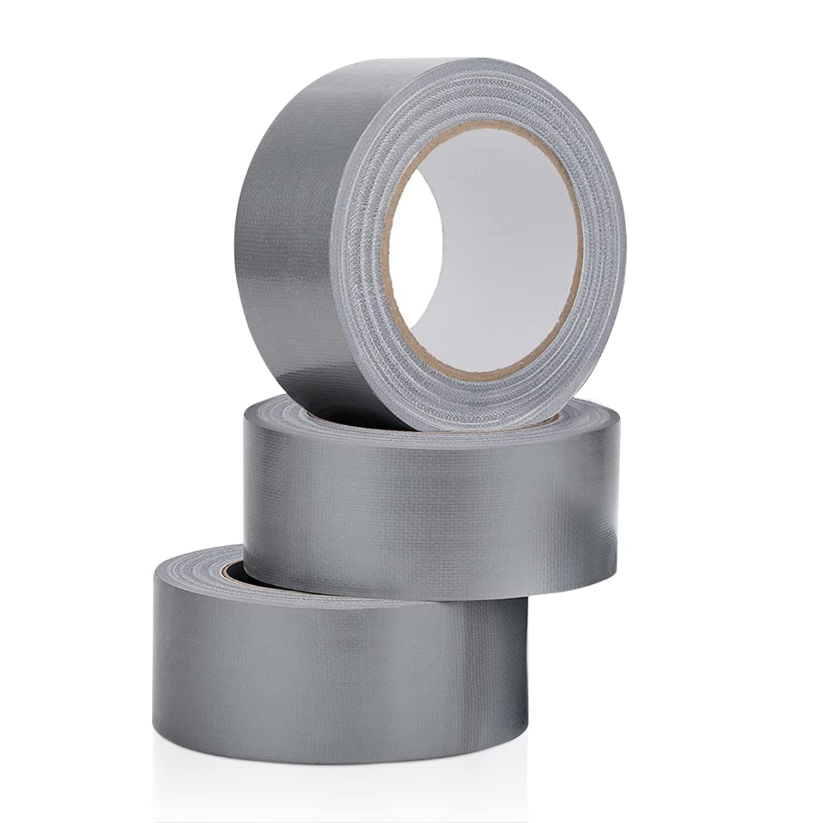 3 Rolls of Silver Duct Tape Waterproof 48mm x 45m Gaffer Tape Heavy Duty Extra Strong Adhesive Tape for Sealing, Leak Repair, Packing, Book Binding, Indoor/Outdoor