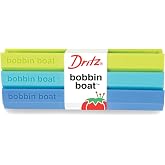 Dritz Bobbin Boat Trio, Sewing Bobbin Holder 3-Pack | Keeps sewing bobbins secure and tangle-free with compact storage