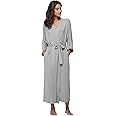 Women's Soft Robes Long Bath Robes Full Length Kimonos Sleepwear Dressing Gown,Solid Color