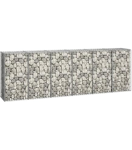 🏡 Vopese 3 Gaviones Jardín 30x30x50 Cm: Camas Elevadas De Hierro Inoxidable Para Piedras – Decoración Exterior Y Muro De Contención