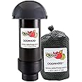 OdorHog Vent Stack Pipe Filter 2" Mushroom Cap and Activated Carbon Mesh Replacement Filter Bag 3" Inch Bundle, Removes Outdoor Septic and Sewer Odor Problems
