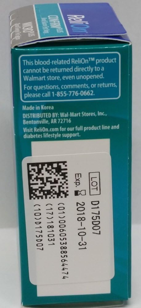 Relion Comfirm/Micro Test Strips 50 Ct: Health & Personal Care