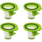 Replacement Filters Compatible with Ionvac ZipVac 3-in-1 Corded Upright/Handheld Floor and Carpet Vacuum,Fits Models:8842 (Green-4 Packs)