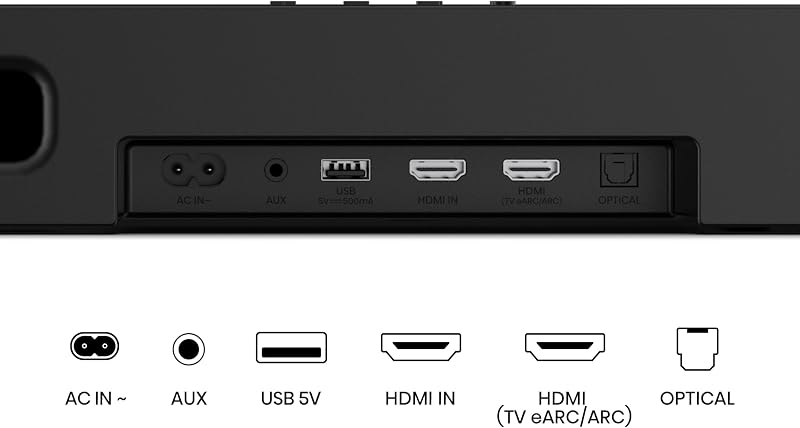 AX3120Q Soundbar, 3.1.2, 2 altoparlanti anteriori, Hi-Concerto, Dolby Atmos, DTS:X, Subwoofer True Wireless, Bluetooth, HDMI, USB, Ingresso Audio ottico