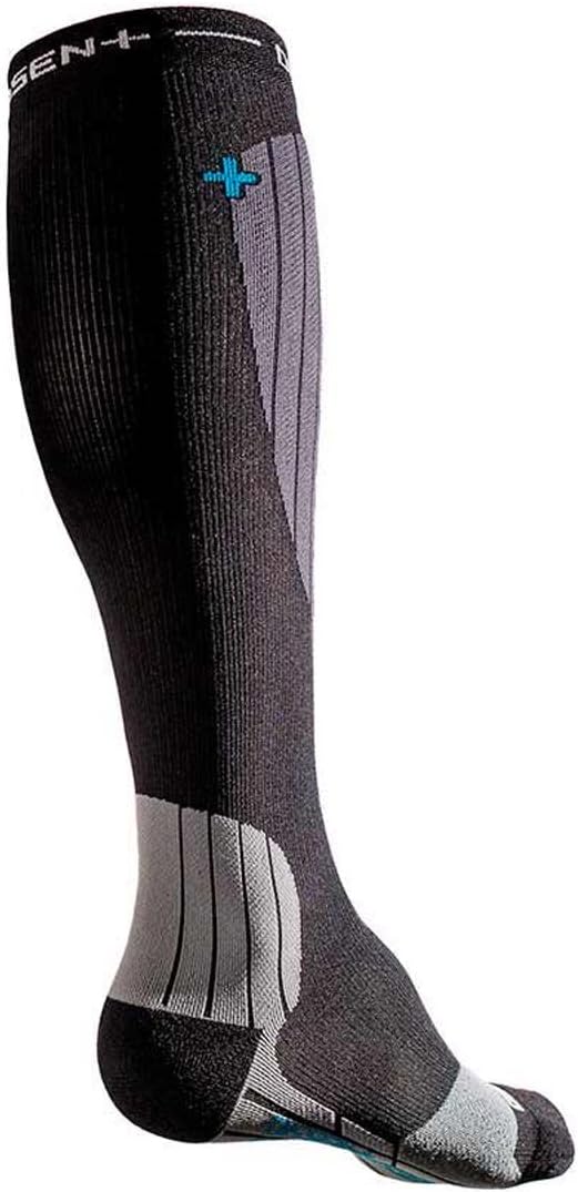 Dissent Supercrew Nano + Copper 8in Cycling Compression Socks (Black - M)