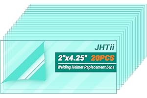 JHTii 20pcs Welding Helmet Lens, 2"X4.25" Welding Helmet Replacement Lens