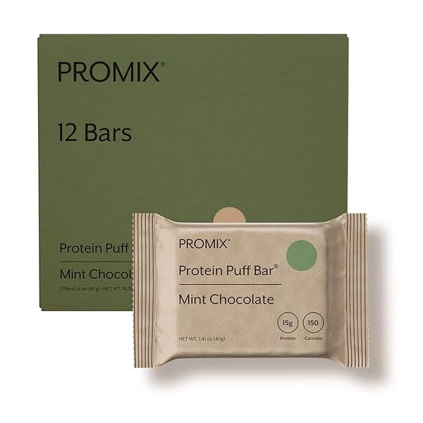PROMIX PROTEIN PUFF BARS, 12-PACK – MINT CHOCOLATE-...