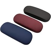 HSYMQ 3Pack Unisex Hard Shell Eyeglasses Protector Cases, Protective Case For Glasses