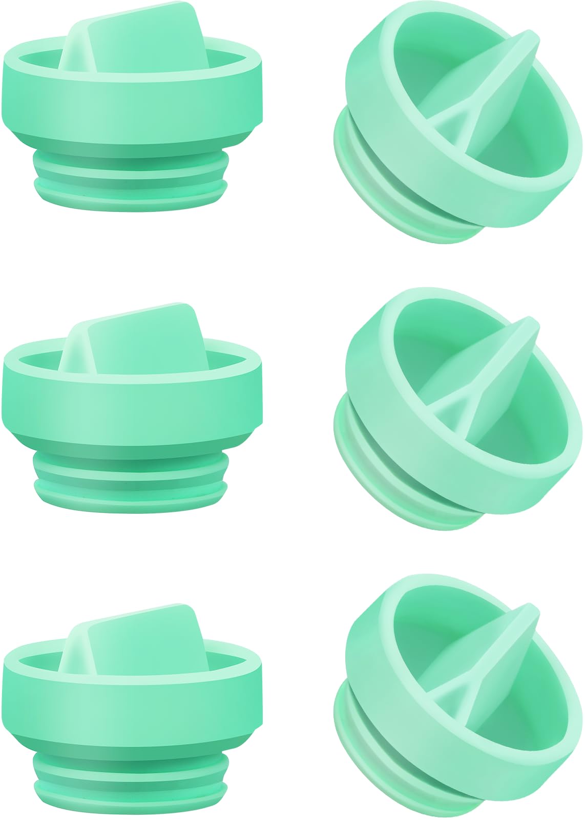 Photo 1 of 6PCS Duckbill Valves Compatible with Elvie Stride Pump, Food Grade Silicone Valves Replacement Parts Compatible with ElvieStride Breast Pump, Not Original Stride Pump Part