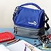 LunchBots Duplex Insulated Lunch Bag - Dual Section Design Fits LunchBots Uno, Duo, Trio, Quad, Rounds, Bento Cinco Perfectly - Roomy Thermal Lunch Bag for Kids and Adults - Blue