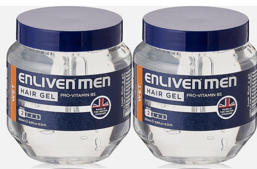 Enliven Wet Look Clear Hair Gel 250 ml, Pack of 2