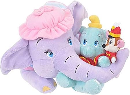 Amazon ディズニーストア 公式 ぬいぐるみ ダンボ ジャンボ ティモシー ハグ スマイル ぬいぐるみ おもちゃ
