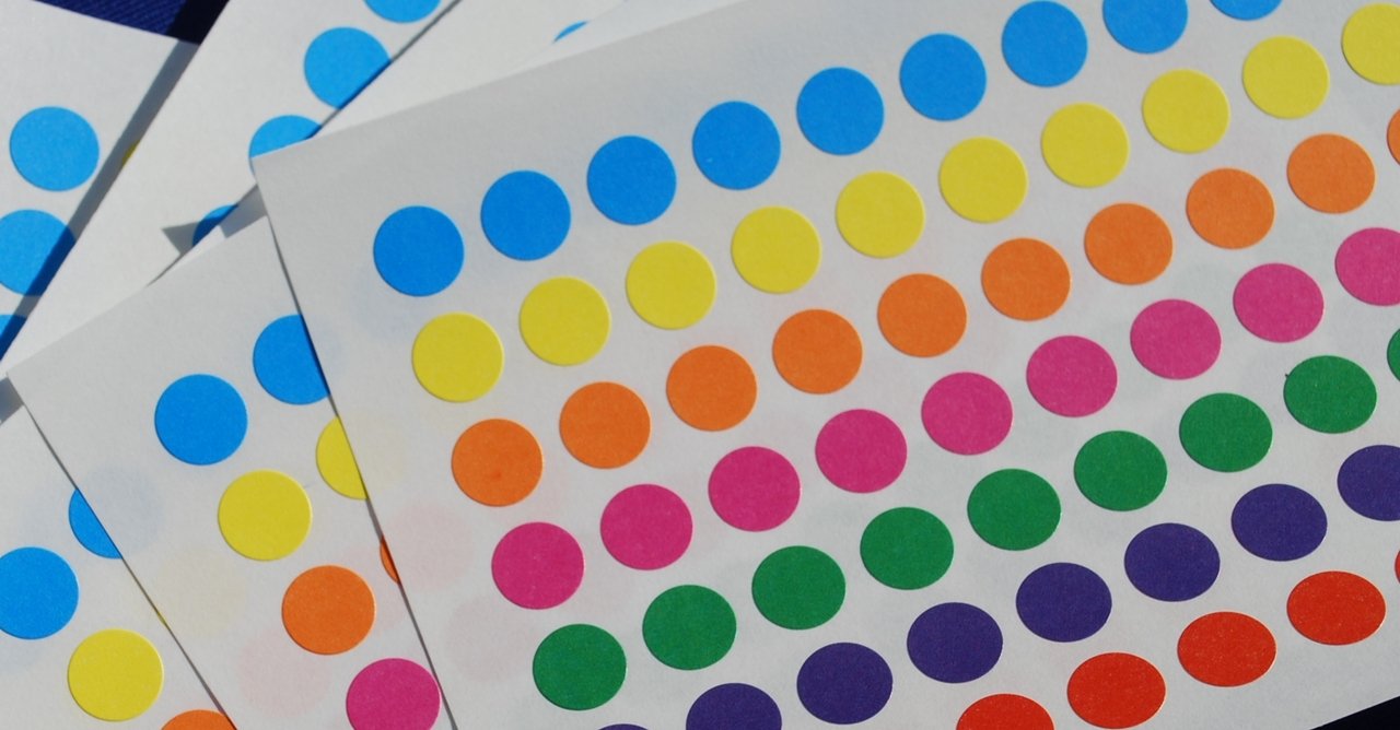 1750 Sticky Coloured DOTS 8mm Labels DOTS Round Circles SELF Adhesive