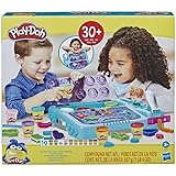 Play-Doh Set On The Go Imagine and Store Studio, with 30 Tools and 10 Cans of Modeling Compound, Travel Toys for 3 Year Old G