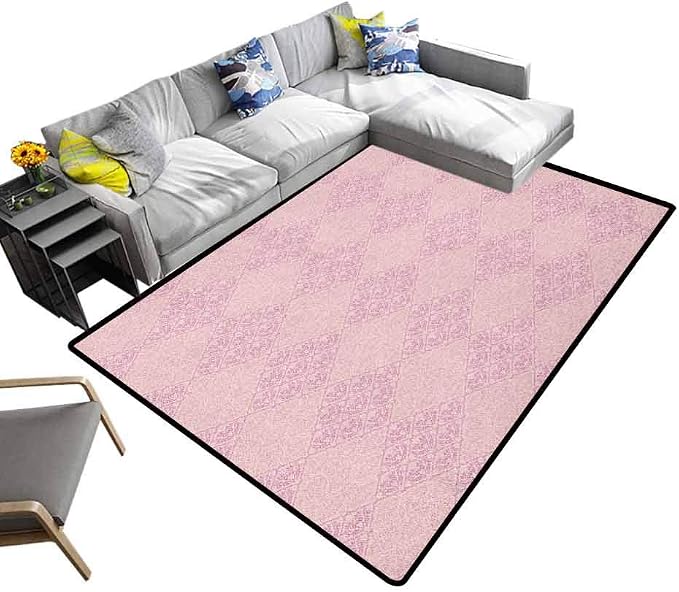 Nursery Area Rug Damask, Baby Crawling Mat