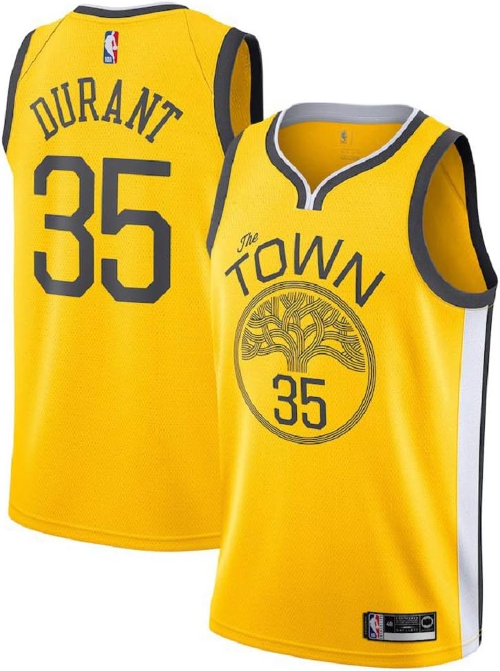 Kevin Durant #35 Golden State Warriors 2018-19 Swingman Men's Jersey Yellow
