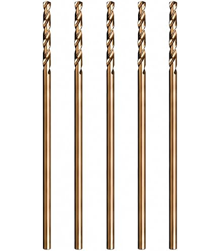HLOFIZI Extra Long Drill Bits – 7/32 X 12 Inch Aircraft Grade Titanium M2 HSS, 2-Pack For Wood, Plastic, PVC & Thin Metal