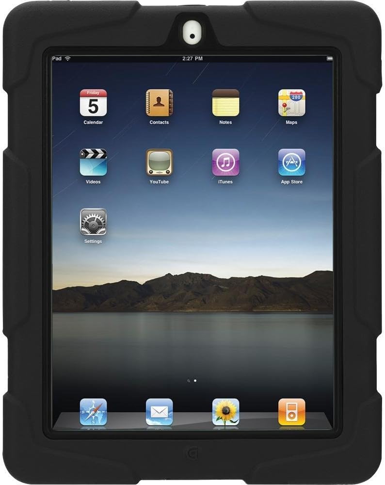 IPAD 2 3 4 BLACK MILITARY TOUGH PROTECTIVE CASE HARD RUGGED HEAVY DUTY SHOCK SURVIVOR (SURVIVOR)