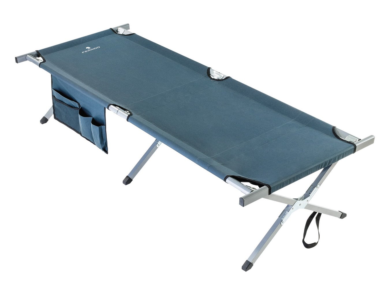Ferrino Rescue Folding Camp Bed, Blue, 189 x 64 x 40 cm