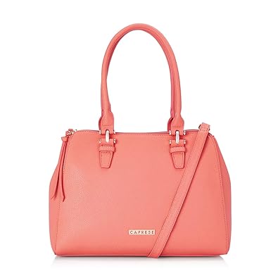 Caprese Caro Womens Satchel (Bright Peach)