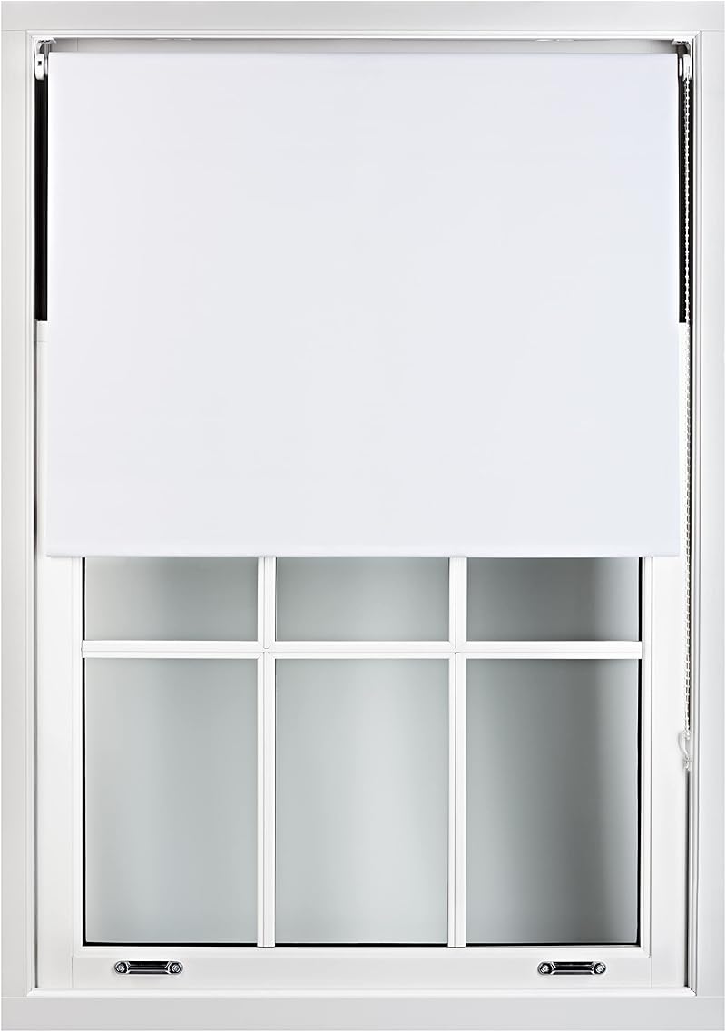 FURNISHED Thermal Blackout Roller Blind White 2200 x 1650 mm Trimmable