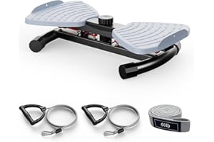 Zieuyend Waist Twister Machine with Resistance Band, Silent Exercise Twist Board for Core & Belly Fat Workout, Non-Slip Home Fitness Disc for Men & Women