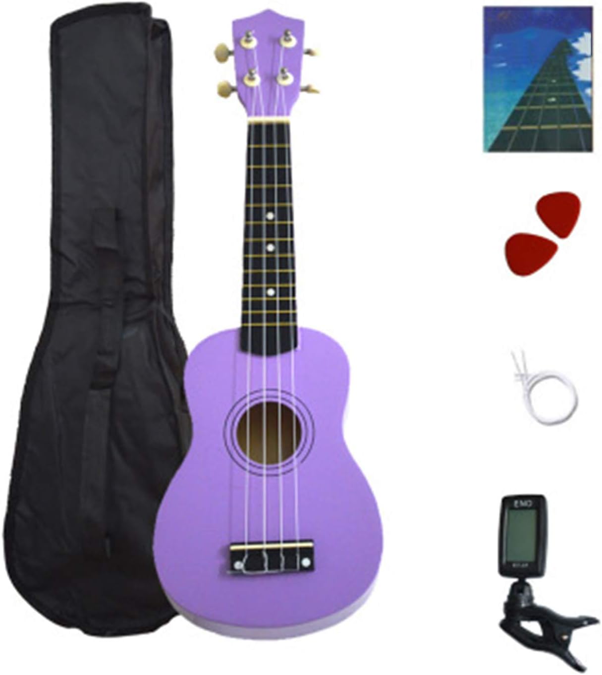 huanle 21 inch ukulele beginner children's wooden four-string small guitar with tuner