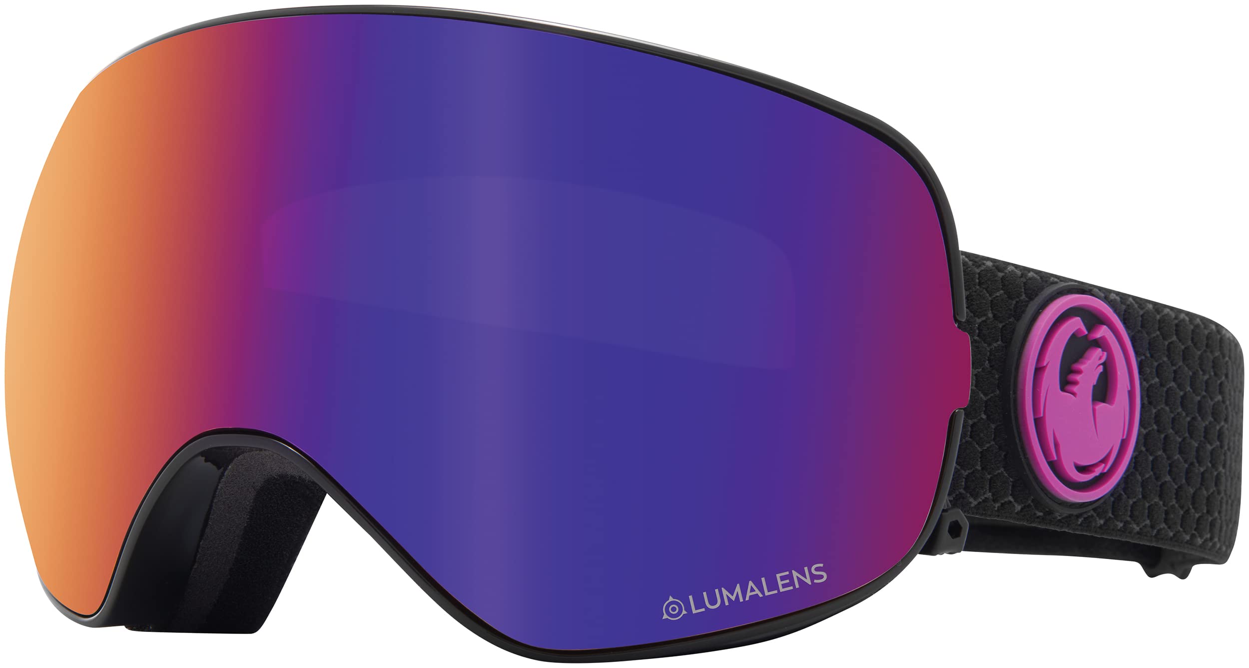 Dragon Snowgoggles DR X2S 2 SPLIT with Lumalens Purple Ion + Lumalens Amber
