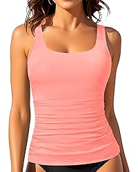 Aqua Eve Tankini Tops for Women Swimwear Top Only