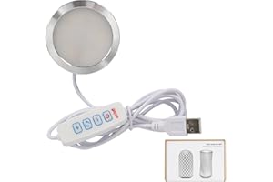 BambooSegD LED Lamp Kit 001 Three Colors for Bambu Lab H2D/X1/P1P/A1 mini Makerworld for anycubic Makeronline 3D Printer Light DIY Hardware Model Spare Parts 5V USB Powered, 3000K Warm Light