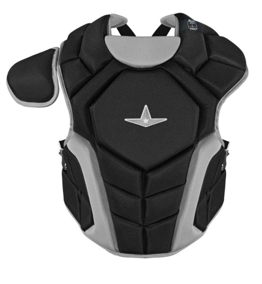 Photo 1 of (BAGGED) (USED/FAIR) All-Star Top Star Series Baseball Chest Protector Ages 9-12 - High-Impact Foam Padding, Adjustable Fit, Breathable Design for Advanced Protection and Comfort