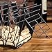 MyGift 14-Inch Decorative Black Metal Mesh Wine Cork Holder Basket